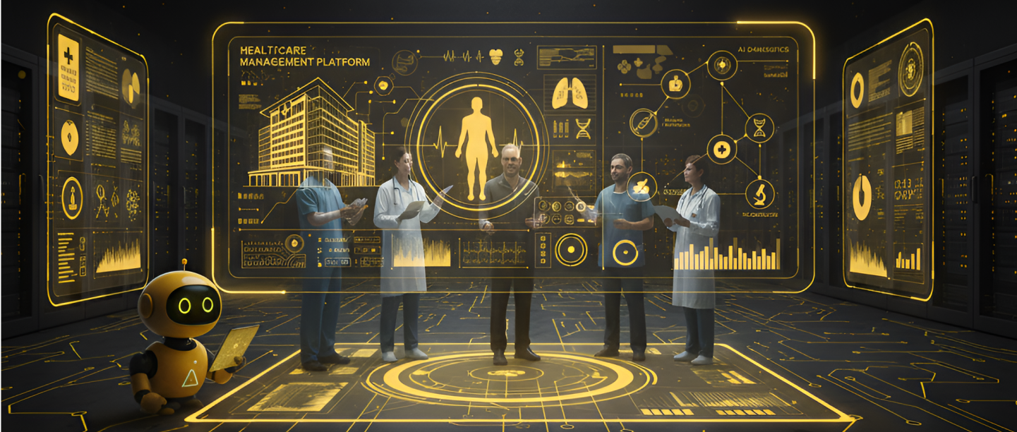 Healthcare technology industry illustration